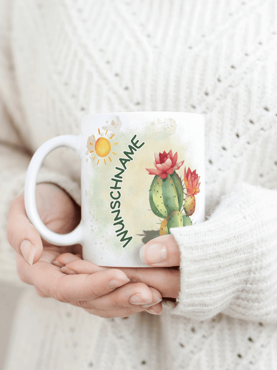 SUNSHINE ALL THE TIME MAKES A DESERT Tasse - Alles auf Anfang - personalisierte Geschenke für Frauen