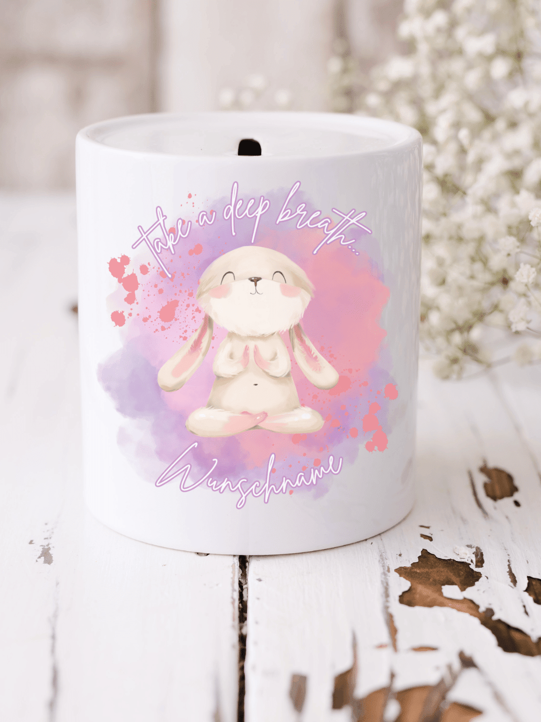 Take a deep breath Spardose personalisiert - Alles auf Anfang - Geschenke für Frauen
