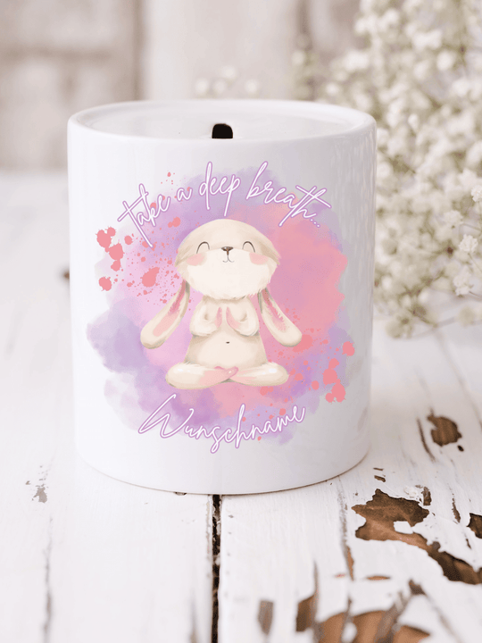 Take a deep breath Spardose personalisiert - Alles auf Anfang - Geschenke für Frauen
