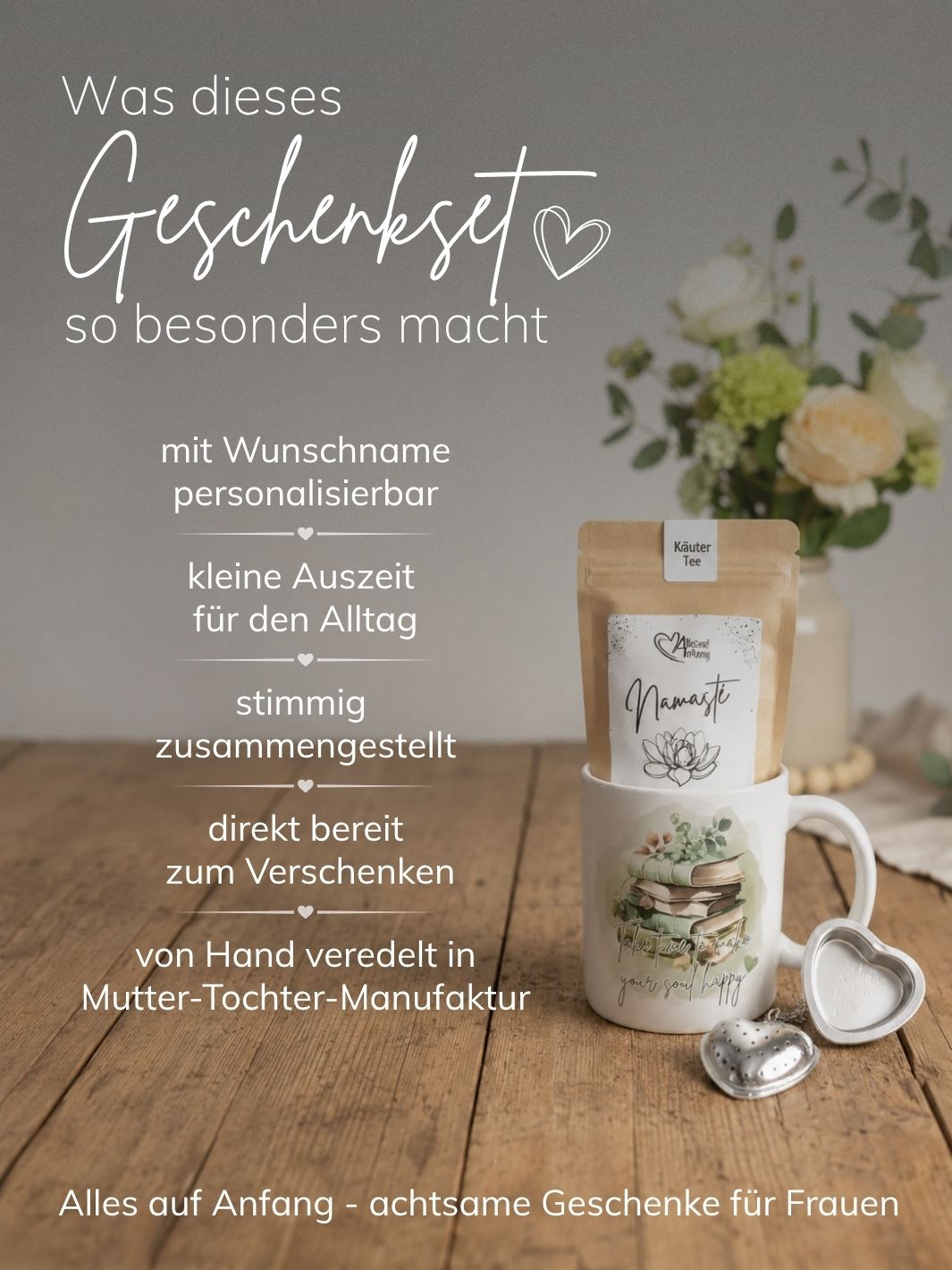 Geschenkset für Frauen TAKE TIME. Achtsame Geschenke für Frauen bei Alles auf Anfang in Bedburg, NRW
