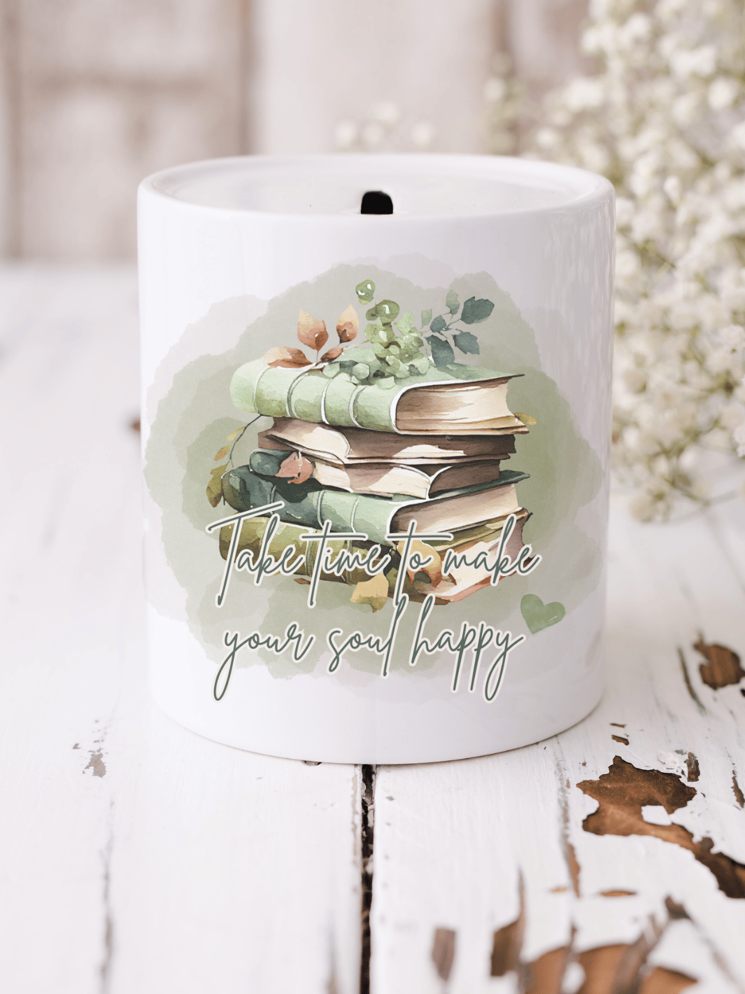 TAKE TIME TO MAKE YOUR SOUL HAPPY Spardose - Alles auf Anfang - personalisierte Geschenke für Frauen