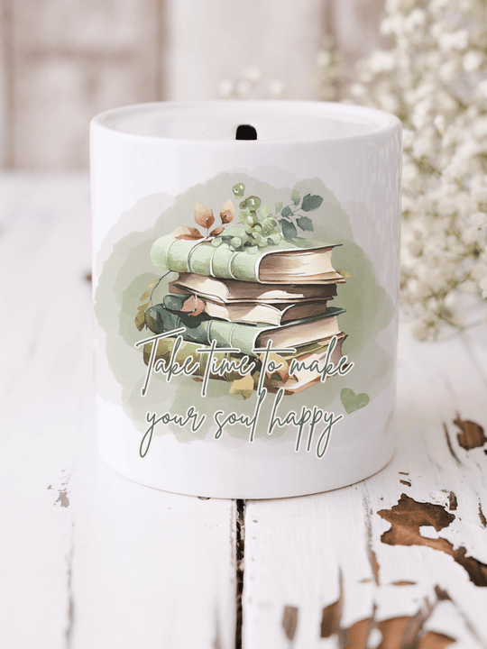 TAKE TIME TO MAKE YOUR SOUL HAPPY Spardose - Alles auf Anfang - personalisierte Geschenke für Frauen