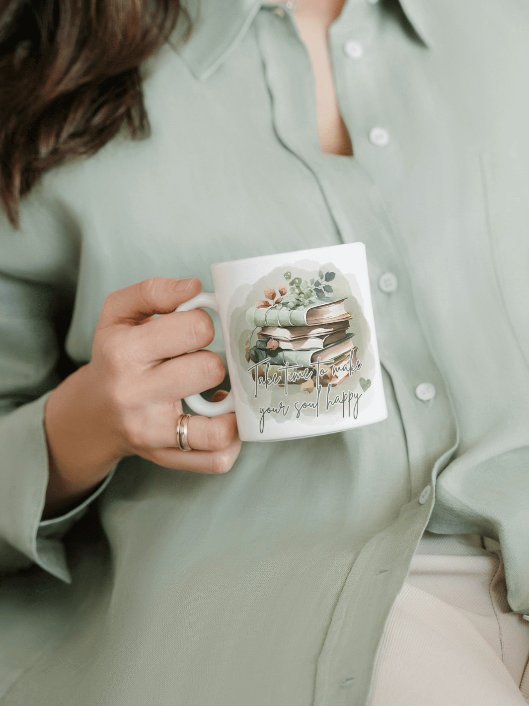 TAKE TIME TO MAKE YOUR SOUL HAPPY Tasse - Alles auf Anfang - personalisierte Geschenke für Frauen