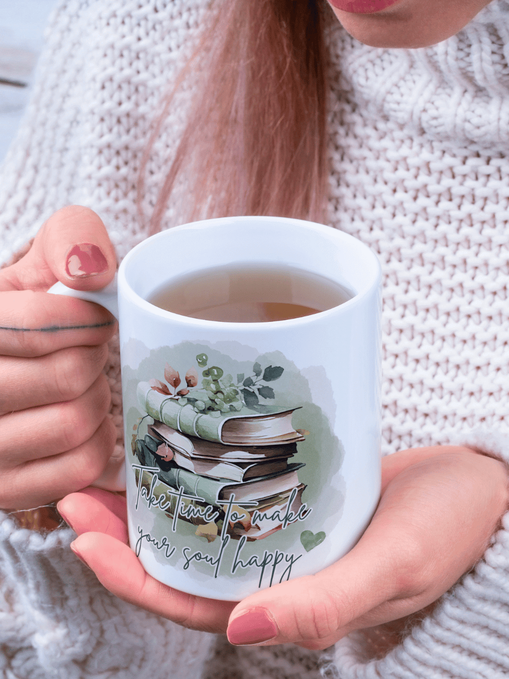 TAKE TIME TO MAKE YOUR SOUL HAPPY Tasse - Alles auf Anfang - personalisierte Geschenke für Frauen