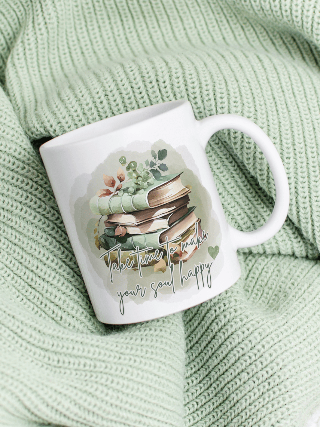TAKE TIME TO MAKE YOUR SOUL HAPPY Tasse - Alles auf Anfang - personalisierte Geschenke für Frauen
