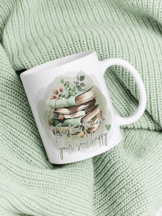 TAKE TIME TO MAKE YOUR SOUL HAPPY Tasse - Alles auf Anfang - personalisierte Geschenke für Frauen