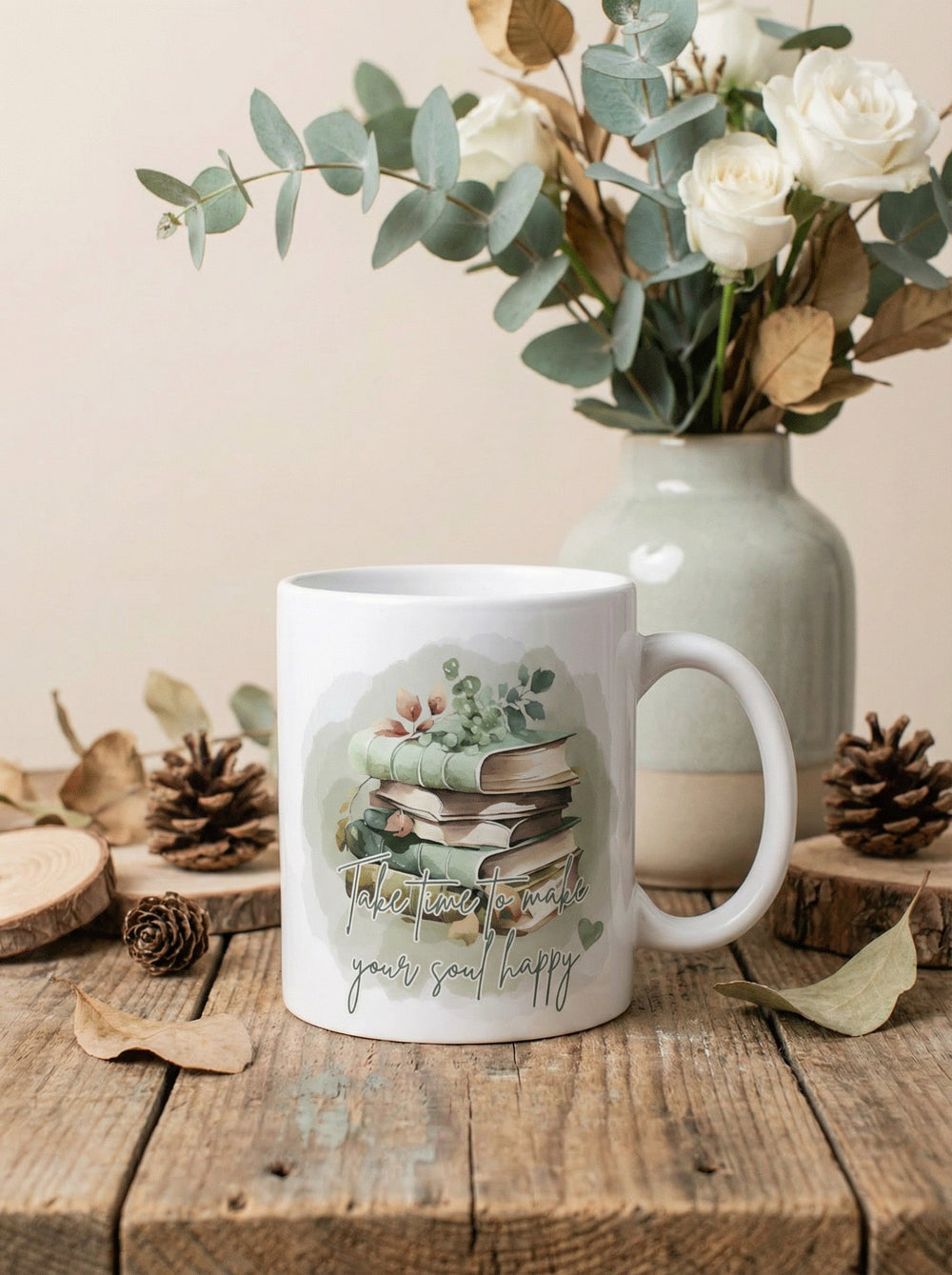 TAKE TIME TO MAKE YOUR SOUL HAPPY Tasse - Alles auf Anfang - personalisierte Geschenke für Frauen