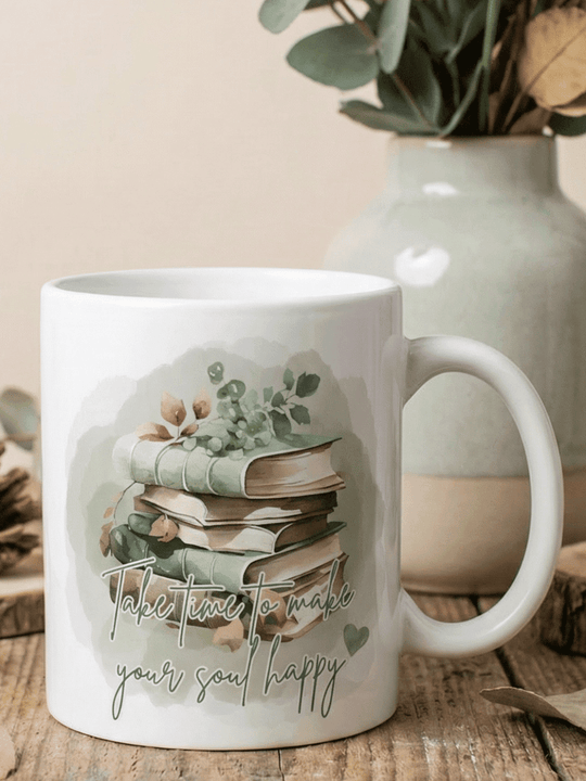TAKE TIME TO MAKE YOUR SOUL HAPPY Tasse - Alles auf Anfang - personalisierte Geschenke für Frauen