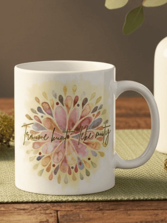 TRÄUME BUNT - LEBE MUTIG Tasse - Alles auf Anfang - personalisierte Geschenke für Frauen