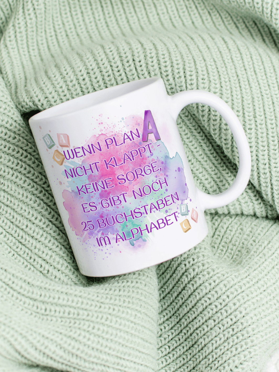 WENN PLAN A NICHT KLAPPT Tasse - Alles auf Anfang - personalisierte Geschenke für Frauen