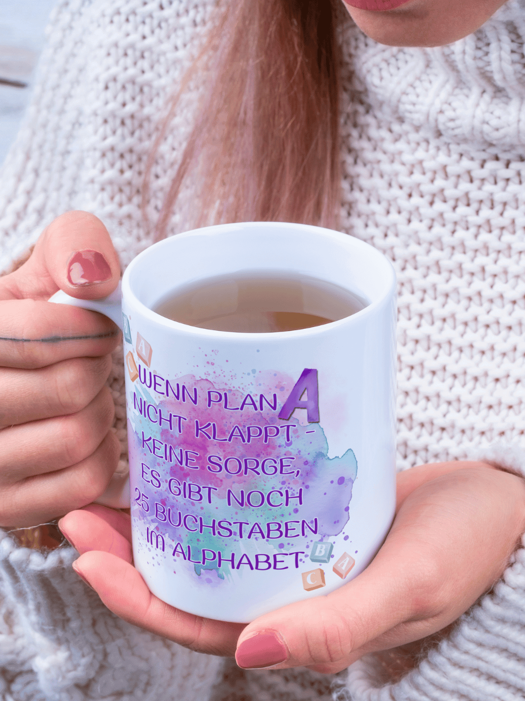 WENN PLAN A NICHT KLAPPT Tasse - Alles auf Anfang - personalisierte Geschenke für Frauen