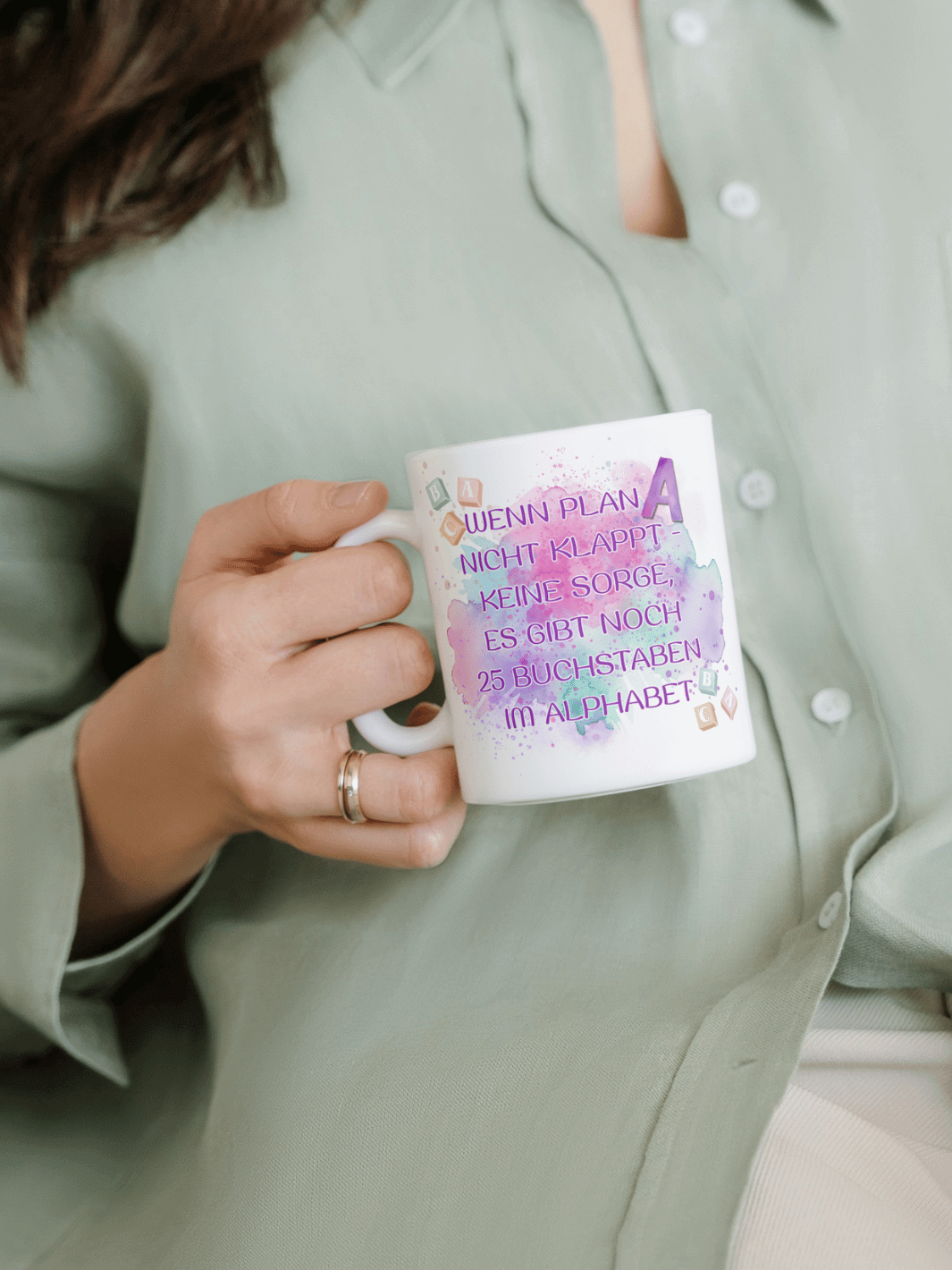 WENN PLAN A NICHT KLAPPT Tasse - Alles auf Anfang - personalisierte Geschenke für Frauen