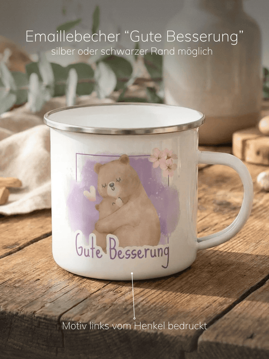 GUTE BESSERUNG Emaillebecher - achtsame Geschenke für Frauen bei Alles auf Anfang in Bedburg, NRW