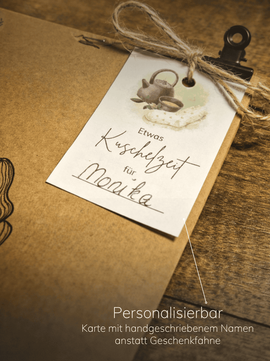 Wundertüte "Kuschelzeit" personalisierbar - achtsame Geschenke für Frauen bei Alles auf Anfang in Bedburg NRW.