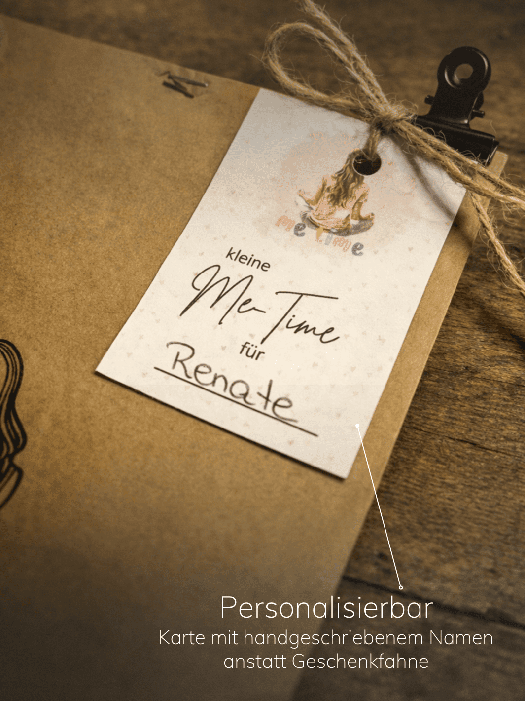 Wundertüte "Me-Time" personalisierbar - achtsame Geschenke für Frauen bei Alles auf Anfang in Bedburg NRW. Nachhaltig, handgemacht und personalisierbar