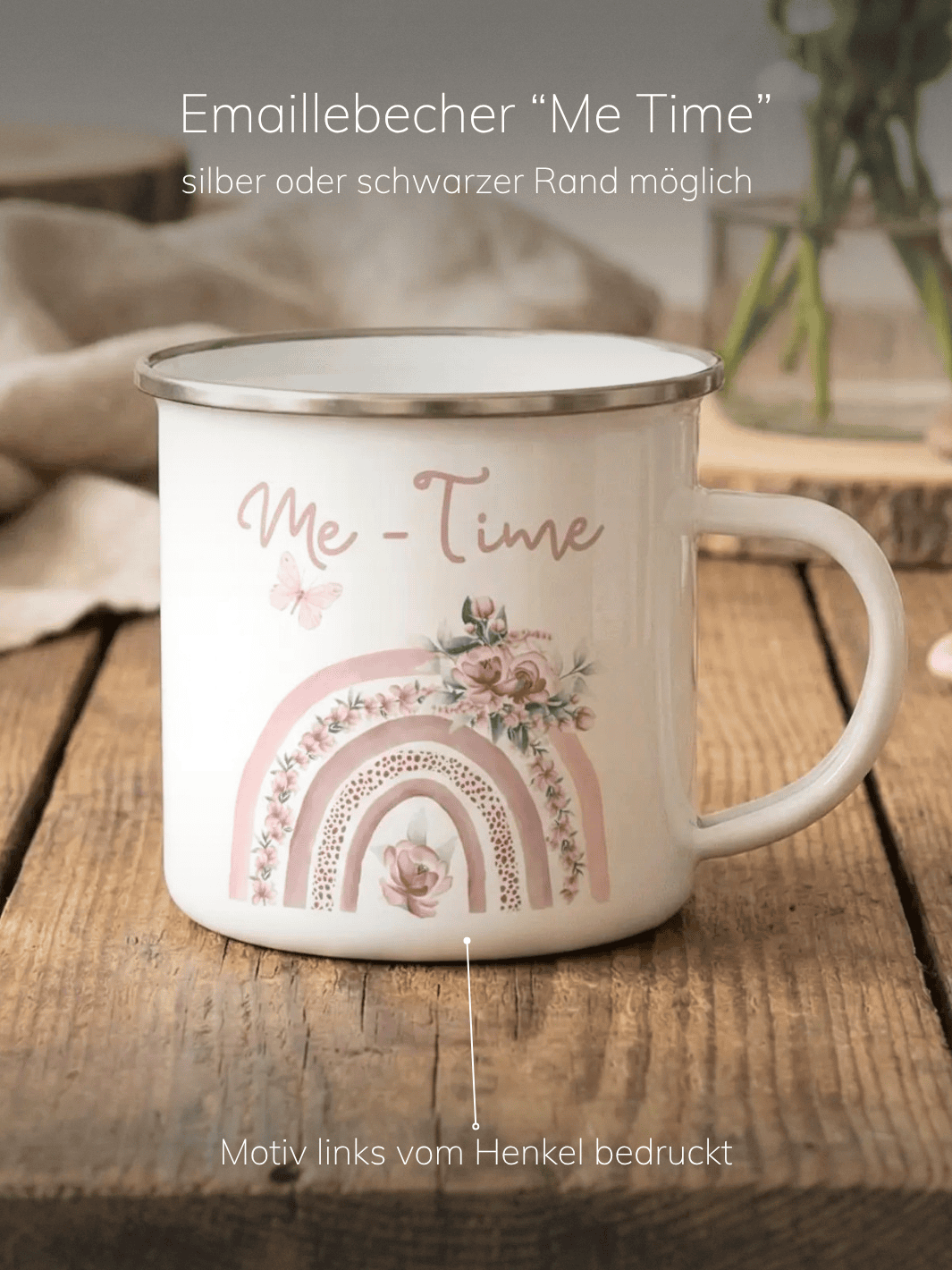 Me Time Emaillebecher in Wundertüte - Alles auf Anfang - achtsame Geschenke für Frauen aus Bedburg, NRW
