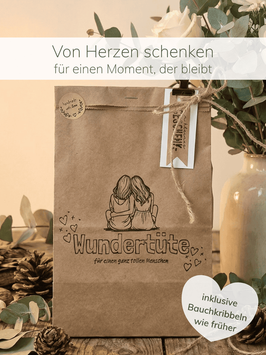 Wundertüte - achtsame Geschenke für Frauen bei Alles auf Anfang in Bedburg NRW. Nachhaltig, handgemacht und personalisierbar