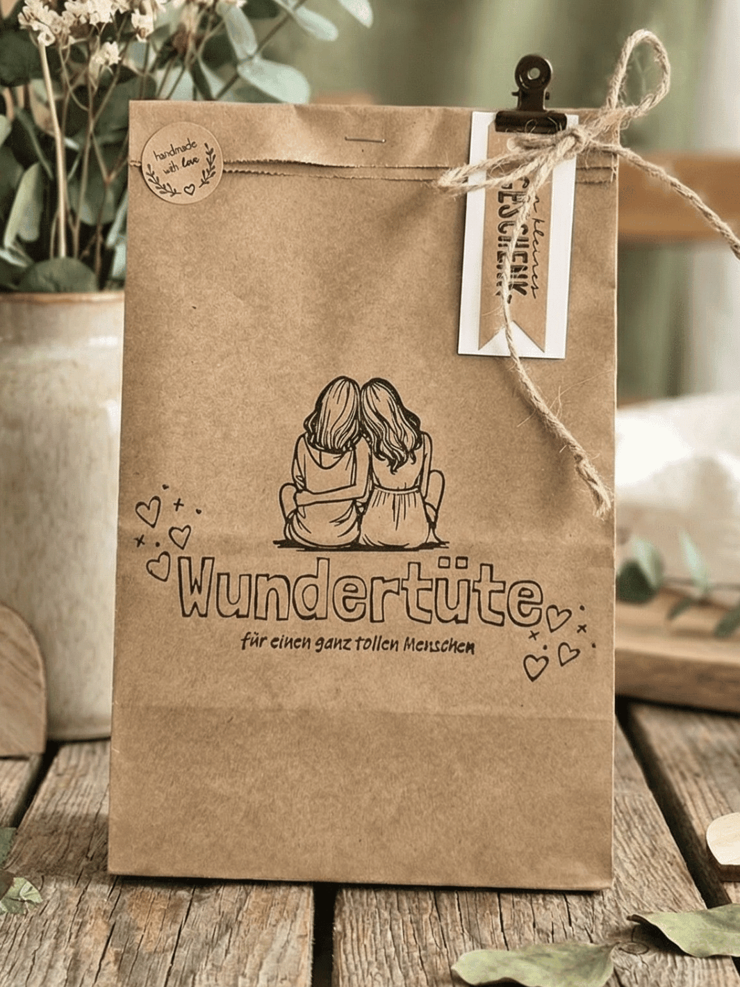 Wundertüte - achtsame Geschenke für Frauen bei Alles auf Anfang in Bedburg NRW. Nachhaltig, handgemacht und personalisierbar