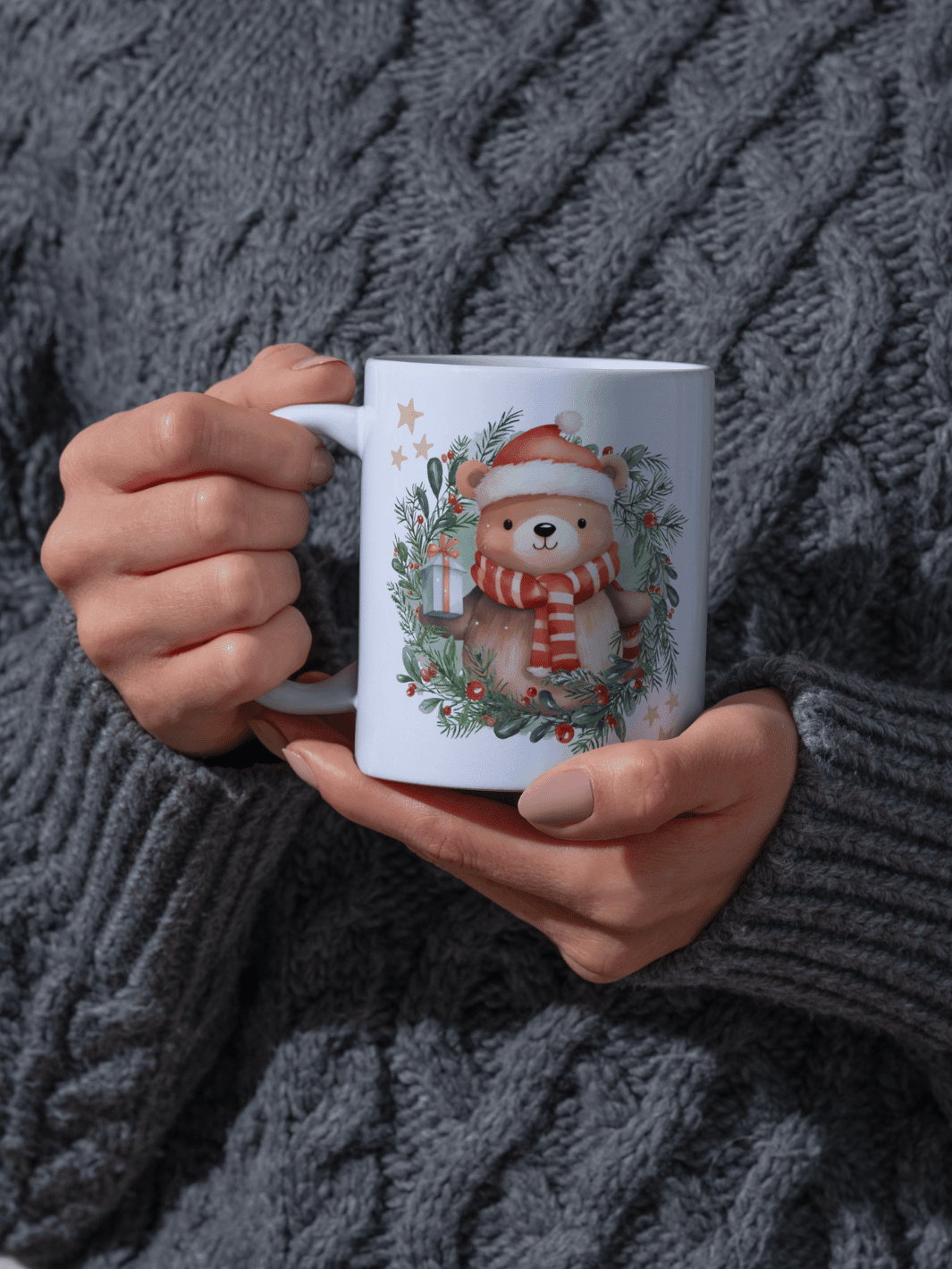 Motiv WEIHNACHTSBÄR Tasse (personalisierbar) - achtsame Geschenke für Frauen bei Alles auf Anfang in Bedburg, NRW