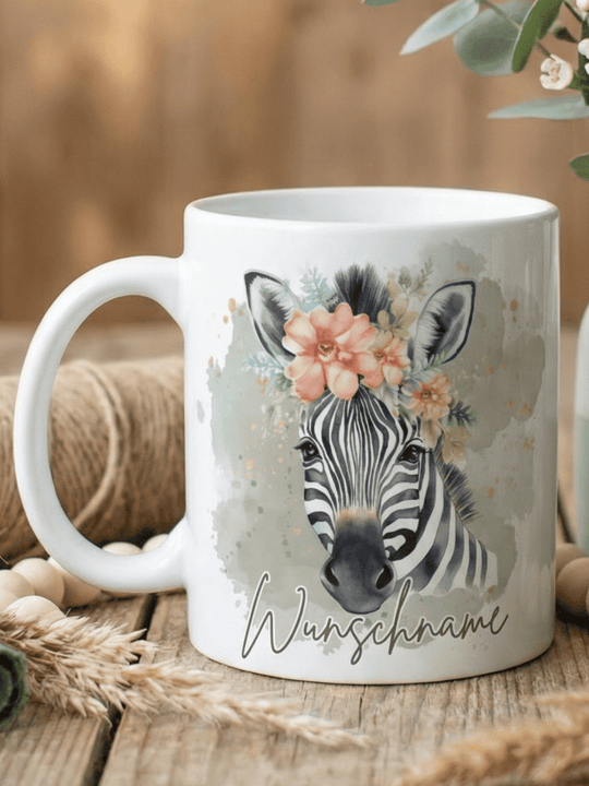 ZEBRA Tasse - Alles auf Anfang - personalisierte Geschenke für Frauen