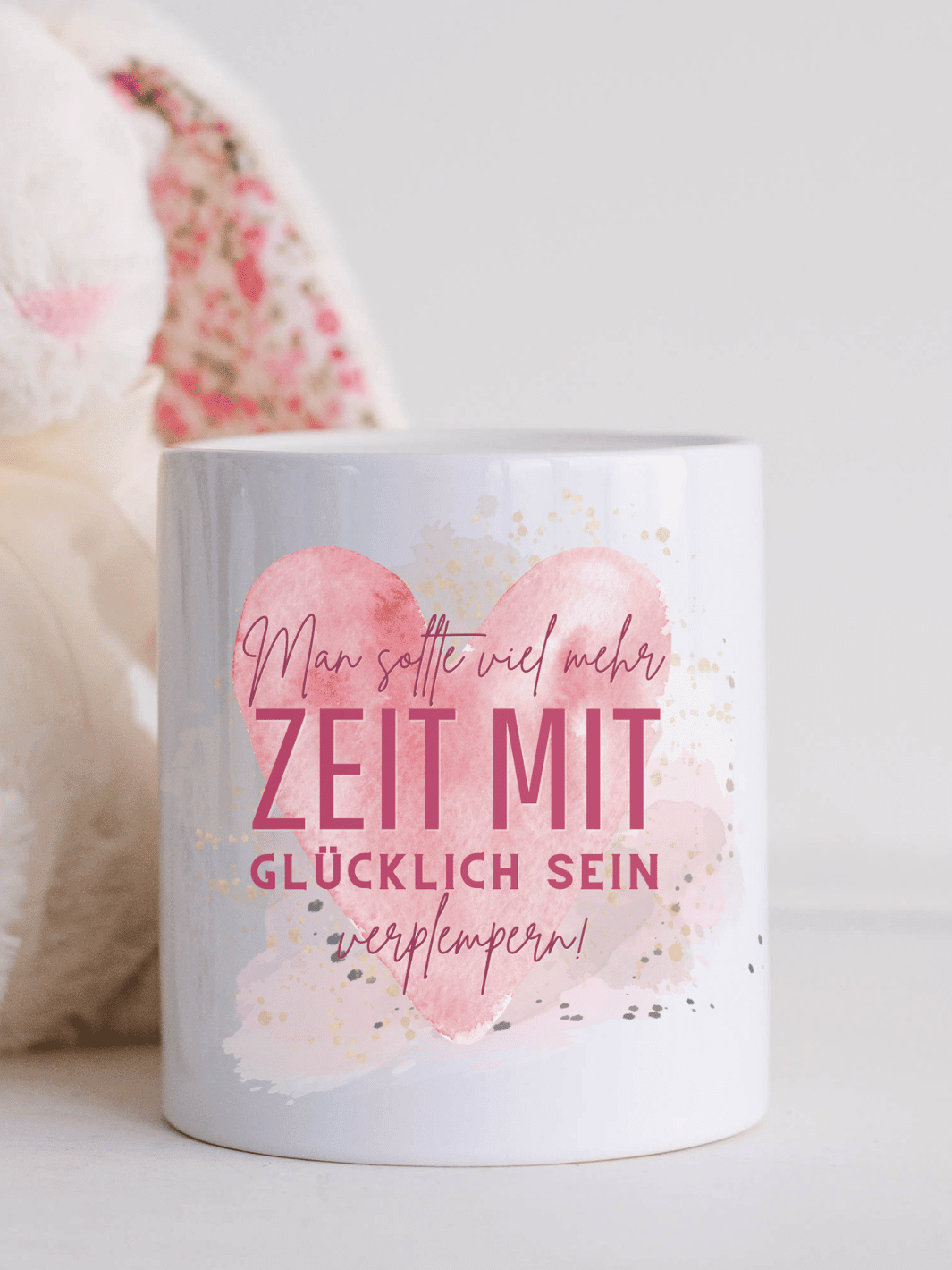 Keramikspardose Zeit zum Glücklich sein - achtsame Geschenke für Frauen bei Alles auf Anfang in Bedburg, NRW