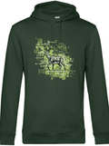 TRAUMHIRSCH Hoodie slimfit | forest green | M (Musterverkauf)